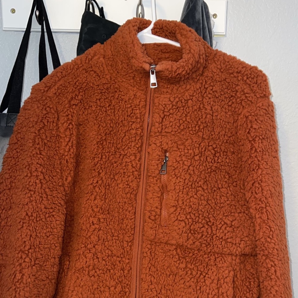 Sherpa cropped jacket